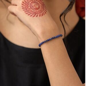 Lapis Lasuli 4mm Bead Bracelet